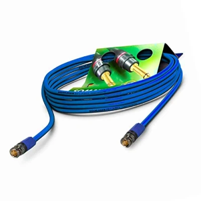 Abbildung von SommerCable 1m 12G 6G 3G SDI Videokabel 4K 6K UHD HD (HDTV) SC Vector 0.8/3.7 1 x 0,80 mm² blau BNC Stecker NEUTRIK VTGX 0100 BL 100cm 3,28 ft