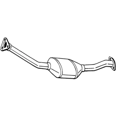 Abbildung von BOSAL 099 593 Katalysator Euro 1, 2 mit Anbauteilen OPEL: Astra F CC, Cabrio, Limousine, VAUXHALL: Mk3 CC