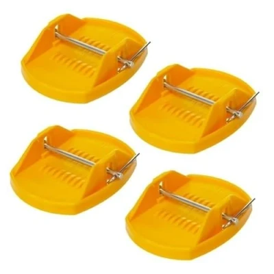 Abbildung von Y Nut Caravan Feet Jack Pads Robuste Wohnwagen Fußpolster, verhindern das Einsinken in weichen Boden, Wohnwagenfüße, strapazierfähig, stabile Stabilisator für Wohnwagenbeine, 4 x