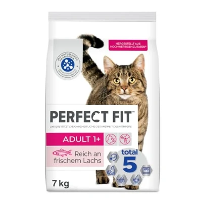 Abbildung von PERFECT FIT Adult Trockenfutter für erwachsene Katzen ab 1 Jahr Lachs, 7 kg (1 Beutel)
