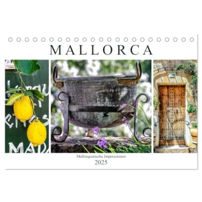 Abbildung von Mallorca Mallorquinische Impressionen (Tischkalender 2025 DIN A5 quer), CALVENDO Monatskalender