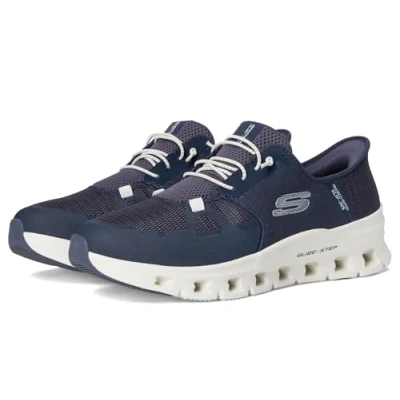 Abbildung von Skechers Glide Step Pro Herren Sneaker zum Reinschlüpfen, Marineblau, 46 EU Weit