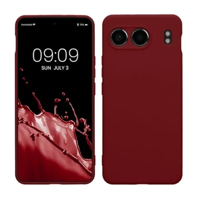 Abbildung von kwmobile Handyhülle kompatibel mit OnePlus Nord 4 5G Hülle Handy Case aus weichem Silikon in Tawny Red