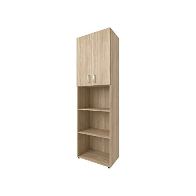 Abbildung von möbelando Kombi Schrank Beistellschrank Aktenschrank Standschrank Regal Büro Trio 23&quot; Sonoma/Eiche