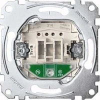 Abbildung von Schneider Electric Merten MEG3136 0000 Aus/Wechselschalter Einsatz mit Orientierungslicht, 1 polig, 10 AX, AC 250 V, Steckklemmen