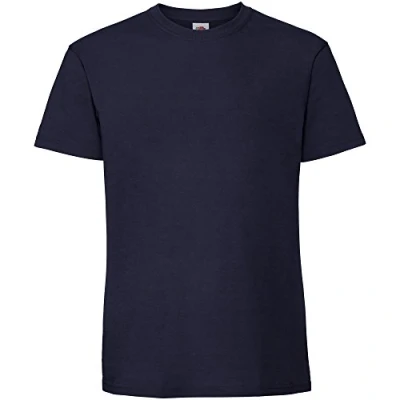 Abbildung von Fruit of the Loom Herren Premium T Shirt (4XL) (Marineblau)