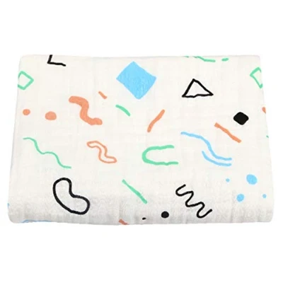 Abbildung von Hayisugar Baby Musselin Swaddle Decke Tücher Kuscheldecke, 100 x 120 cm, 100% Baumwolle, 4 lagig, Decke, Babydecke, Erstlingsdecke, Kinderdecke, Bunt