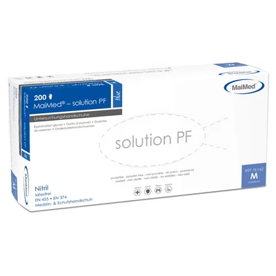 Abbildung von Maimed Solution PF Handsch.Gr.M blue 200 St