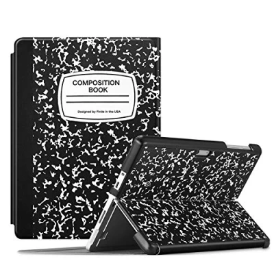 Abbildung von Fintie Hülle für Microsoft Surface Go 3 2021 / 2 2020 2018 10 Zoll Tablet Mehrwinkelige Hartschale Business Cover, kompatibel mit Type Cover Tastatur (Composition Book)