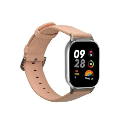 Abbildung von kwmobile Armband kompatibel mit Xiaomi Redmi Watch 4 Echtleder Fitnesstracker Sportarmband Band