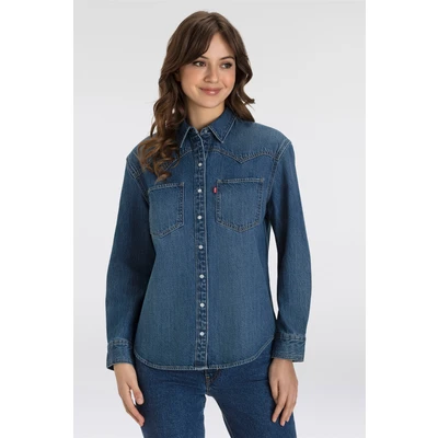 Abbildung von Levi&#039;s® Jeansbluse TEODORA WESTERN SHIRT mit Druckknöpfen