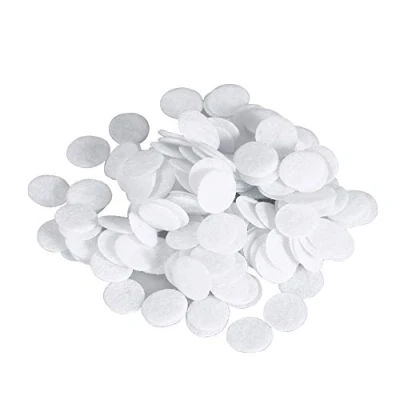 Abbildung von Microdermabrasion Baumwollfilter 4 Größen Gesichtsvakuumfilter, Runde Filterpads Schwammfilter Ersatz (100 Stück) (Größe : 10mm)