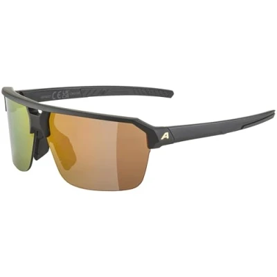 Abbildung von ALPINA SWIFT HR, Sportbrille für Erwachsene, black gold matt, One Size, 100% UV A , B und C Schutz