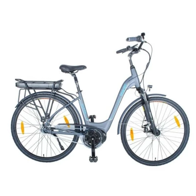Abbildung von smartEC E Bike Cityrad Citybike CitX 7NS 28 Zoll, 7 Gang Shimano Schaltwerk, Nabenschaltung, Mittelmotor, 540.00 Wh, (1 Paket, 6 tlg., Akku mit Ladegerät), Unterstützung 25 km/h Rücktrittbremse 100km Reichweite Anfahrhilfe