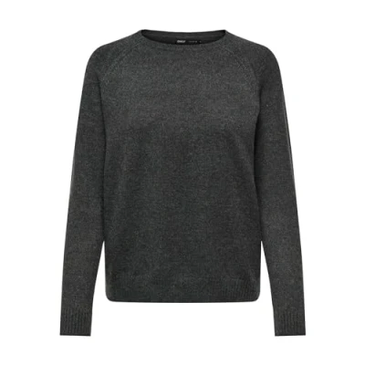 Abbildung von ONLY Onllesly Kings Strickpullover, Damen, Größe: Small, Dark grey melange