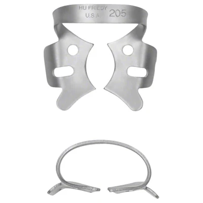 Abbildung von Kofferdam Klammer Satin Steel Figur 205 OK Molaren Stück