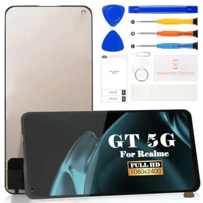 Abbildung von TFT Ersatz LCD Bildschirm für Oppo Realme GT 5G RMX2202, Touch Digitizer, ohne Rahmen (Schwarz, keine FigerPrint Funktion)