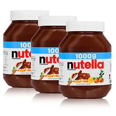 Abbildung von 3x Ferrero Nutella Glas Brotaufstrich Schokolade 1000g