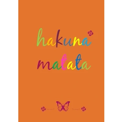 Abbildung von Notizbuch / Tagebuch DIN A5 liniert &quot;hakuna matata&quot;