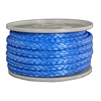 Abbildung von Dyneema Seil Flechtleine Dyneemaseil Farbe blau Durchmesser 8mm 5.300 daN Länge: 10 Meter