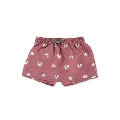 Abbildung von Sterntaler Regenbogen Badeshorts für Kinder, Größe: 92/98, Lachs