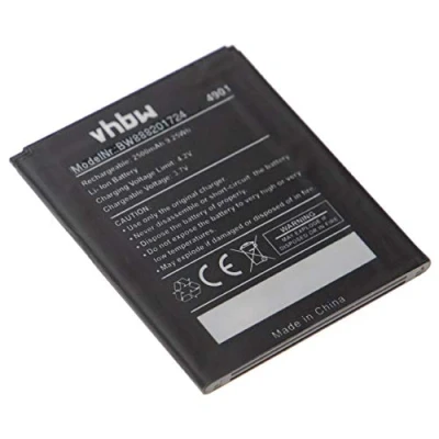 Abbildung von vhbw Akku kompatibel mit Wiko Tommy 1, 2 Handy Smartphone Telefon (2500mAh, 3,7V, Li Polymer)