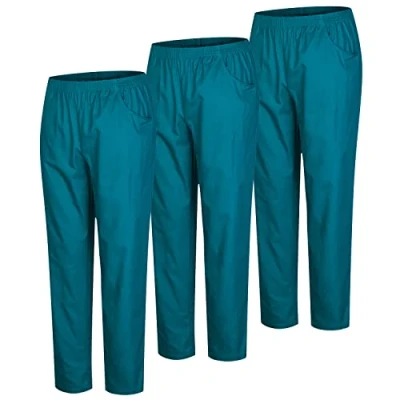Abbildung von MISEMIYA Packung 3 Stück Unisex SANITÄRHOSE MEDIZINISCHE Uniformen SANITÄR Arbeitshose Ref. 8312 * Large, Grün 3B 21