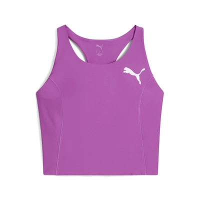 Abbildung von Puma Raceday Ultraform CROP Sportbh mit mittlerer Stützkraft, Damen, Größe: XS, Wild berry