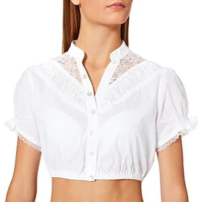 Abbildung von Stockerpoint Damen B 4020 Dirndlbluse, Weiss, 40