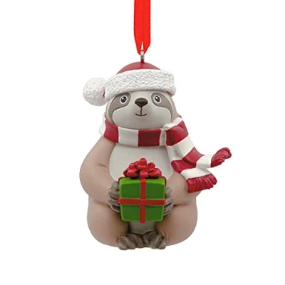 Abbildung von Hallmark Jolly Faultier Weihnachtsschmuck
