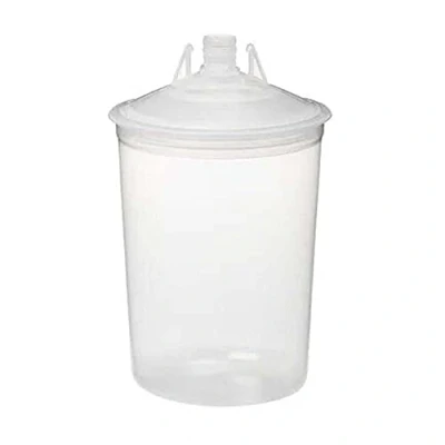 Abbildung von 3M PPS 2.0 Deckel und Innenbecher Kit für Lackierpistolen 26114, Klein, 200 ml, Mikron Filter, Autos, Möbel mehr, 1 Lackbecher, 50 Einwegdeckel innenbecher, 32 Verschlusskappen