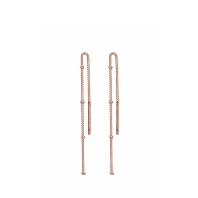 Abbildung von Elli Basic PULL Through Ohrringe Rose goldcoloured, Damen, Größe: One Size, gold coloured
