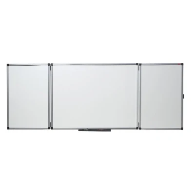 Abbildung von Nobo Prestige Zusammenklappare, Trocken Abwischbare Tafel, Mit Stiftablage, 1200 x 900, Aluminium Rahmen, Weiß, 41138302