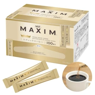 Abbildung von AGF Maxim Stick Black 100 Sticks [Stick Coffee] [Instant Made in Japan Japanischer Kaffee