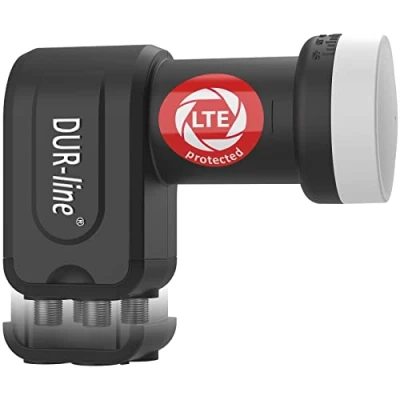 Abbildung von DUR line +Ultra Quad LNB 4 Teilnehmer schwarz mit LTE Filter [ Universal