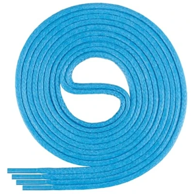 Abbildung von Di Ficchiano gewachste runde blaue Schnürsenkel, Schuhband, Laces, Durchmesser 2 4 mm für Businessschuhe, Anzugschuhe und Lederschuhe Farbe: blue Länge: 60cm