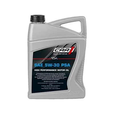 Abbildung von CAR1 Motoröl 5W 30 PSA Leichtlauf High Performance vollsynthetisch Motor Motoren Öl Benzin Diesel Ottomotor Benzinmotor Dieselmotor Engine Oil 5L