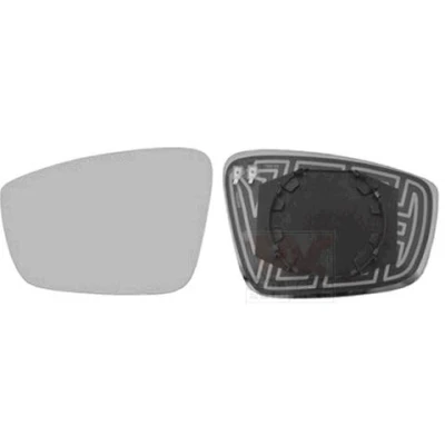 Abbildung von VAN WEZEL 7617837 Außenspiegelglas links SKODA: Rapid Spaceback, Fabia III Kombi, Schrägheck, SEAT: Toledo 4 Schrägheck