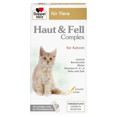 Abbildung von Doppelherz Haut und Fell Complex für Katzen Mit wichtigen Omega 3 6 Fettsäuren 25 Licks
