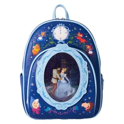 Abbildung von Loungefly Disney Cinderella 75th Anniversary Linsenraster Mini Rucksack