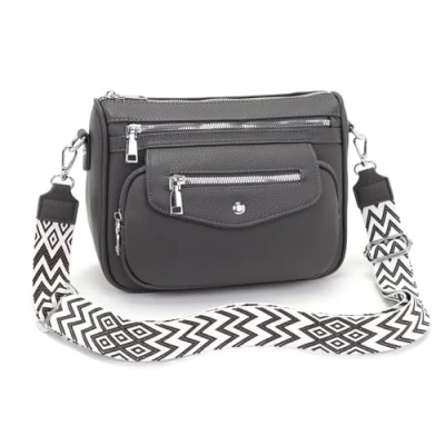 Abbildung von YISUOHOOM 7 Farben Umhängetasche Damen Mittelgroß 2025 Kleine Handtasche Crossbody Bag Grau Schönes Geburtstagsgeschenk für Frauen