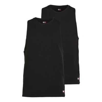 Abbildung von Tommy Jeans Heritage 2 PACK Unterhemd/shirt, Herren, Größe: Small, Black