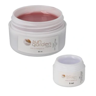 Abbildung von Sun Garden Nails UV Aufbaugel Cover Camouflage 30ml + Versiegelungsgel 5ml Nail Set