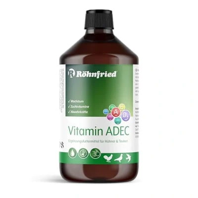 Abbildung von Röhnfried Vitamin ADEC 1000 ml Vitaminkonzentrat Futterergänzungsmittel für die Vitaminversorgung von Hühnern, Tauben &amp; Geflügel