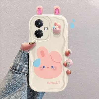 Abbildung von 3D Cartoon Hülle Kompatibel mit OnePlus Nord CE 3 Lite 5G/Nord N30 5G Süßes Stoßfestes und Stylisches Silikon Cover