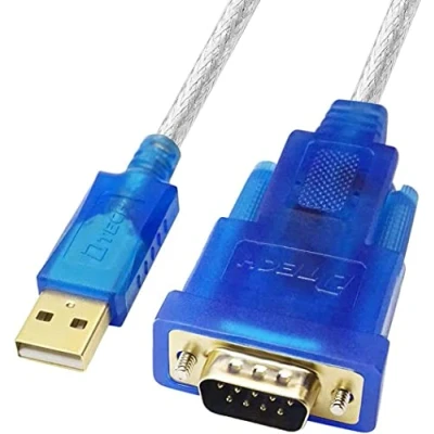 Abbildung von DTech FTDI USB zu Seriell Adapter kabel RS232 DB9 Stecker FT232RL Chipsatz unterstützt Windows 11 10 8 7 und Mac Linux (1,5 Fuß)