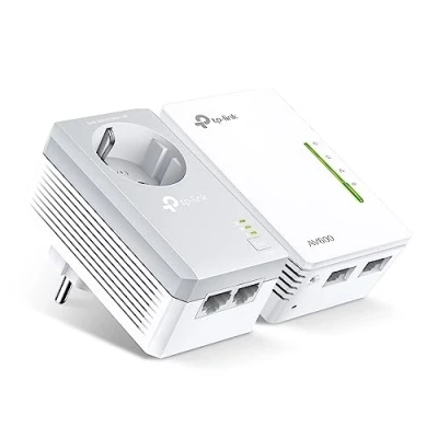 Abbildung von TP Link TL WPA4226KIT AV600 WiFi N300 Powerline Netzwerkadapter(300 Mbit/s, 4 Ports, Steckdose, Plug &amp; Play, Kompatibel mit Adaptern anderer Marken, 2er Set) weiß