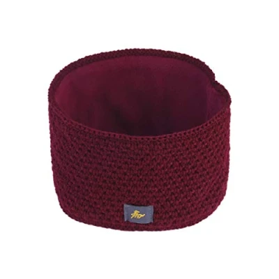 Abbildung von AnJuHoPa Stirnband Kopfband Ohrenschutz Harrband mit soft fleece für Damen und Herren Wine rot