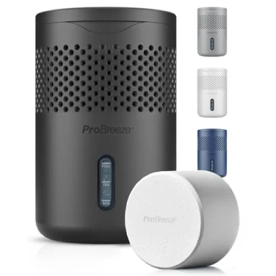 Abbildung von Pro Breeze Osmo Luftentfeuchter Geräuschlos &amp; Nachfüllbar Raumentfeuchter für Zuhause, Schlafzimmer, Kleiderschrank, Auto Mini ohne Strom 700g Tablette (bis zu 100 Tage)