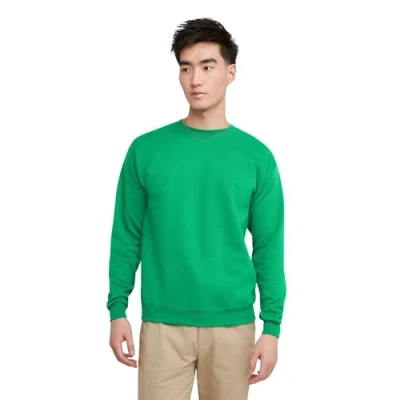 Abbildung von Hanes Herren EcoSmart Fleece Baumwollmischung Pullover Crewneck 1er oder 2er Pack wählbar Sweatshirt, Kelly Green 1 Packung, 4X Large